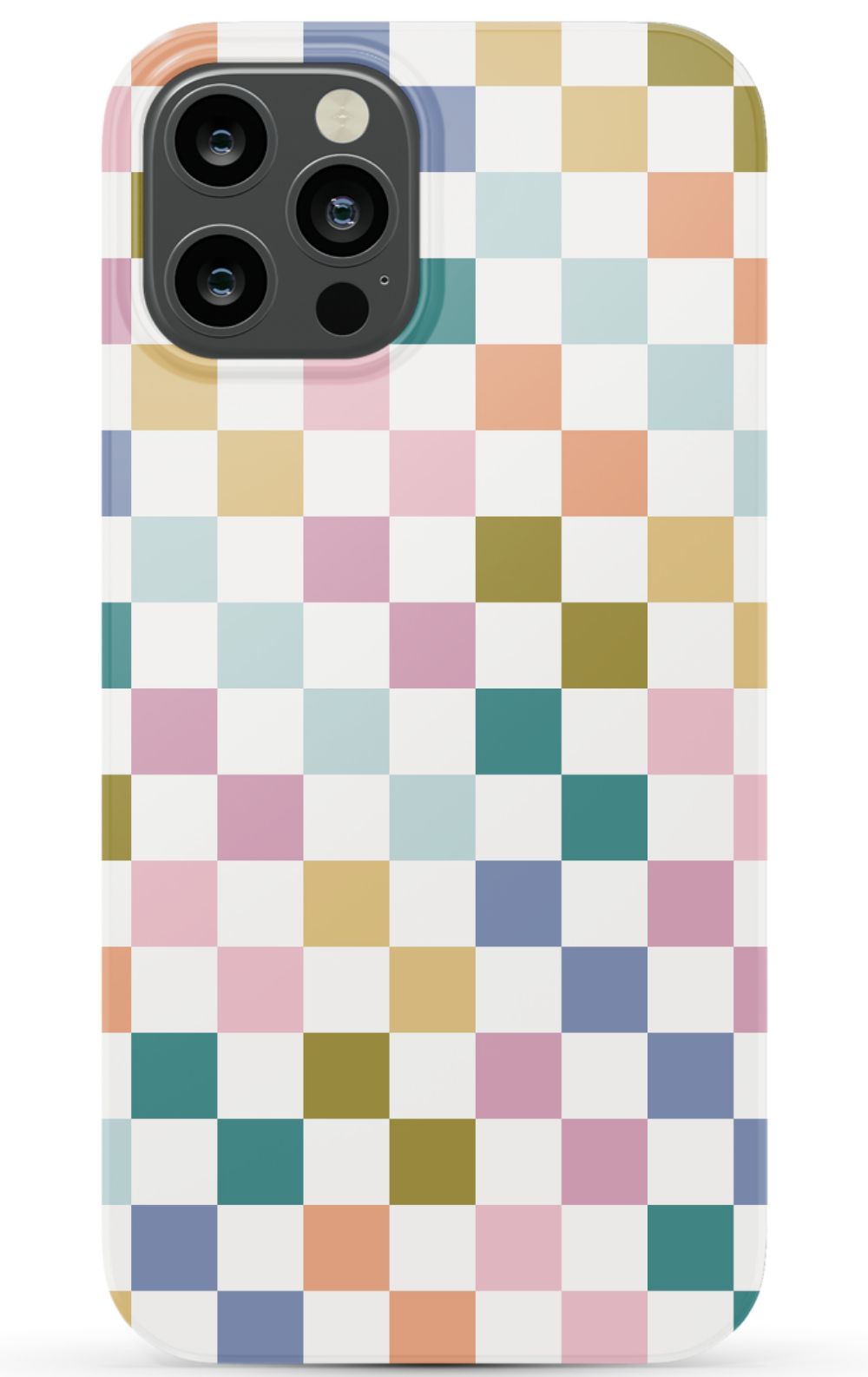 Colored Checkers iPhone Case
