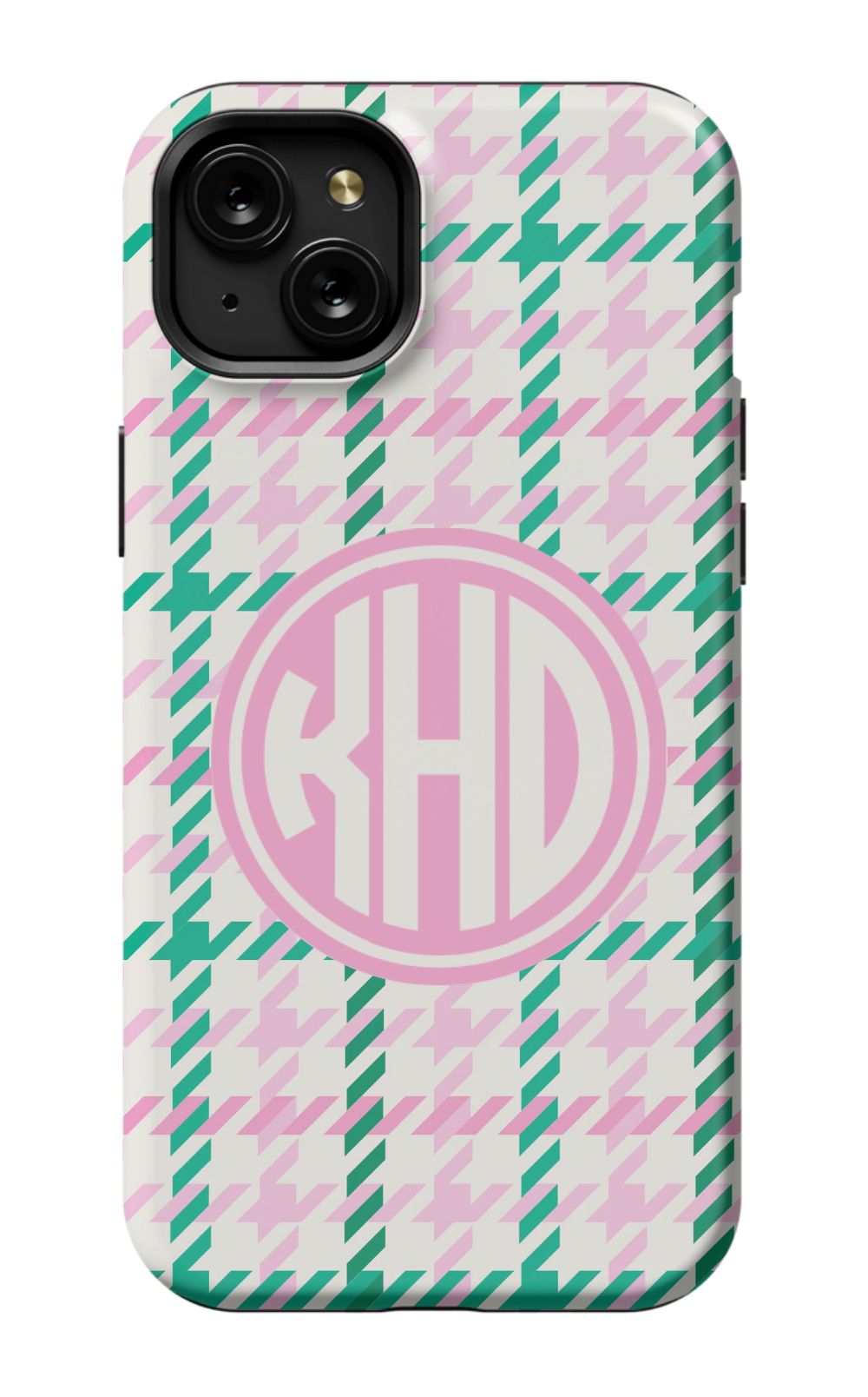 Christmas Houndstooth Monogram