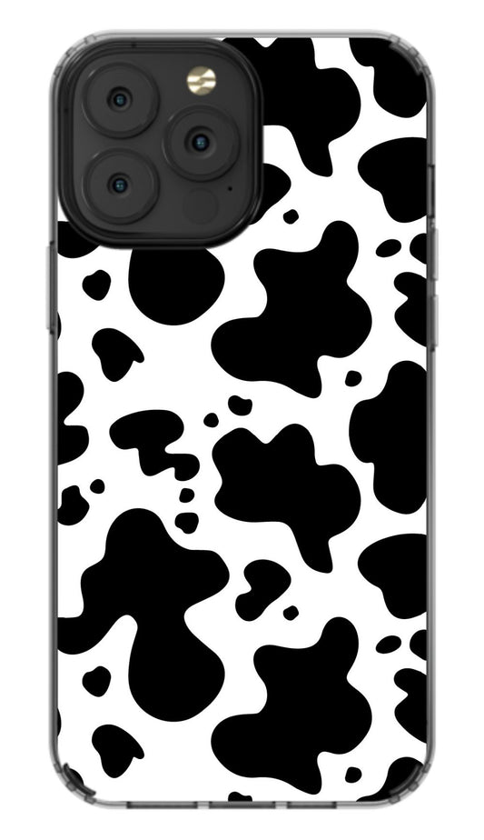 Black Cow Print Phone Case