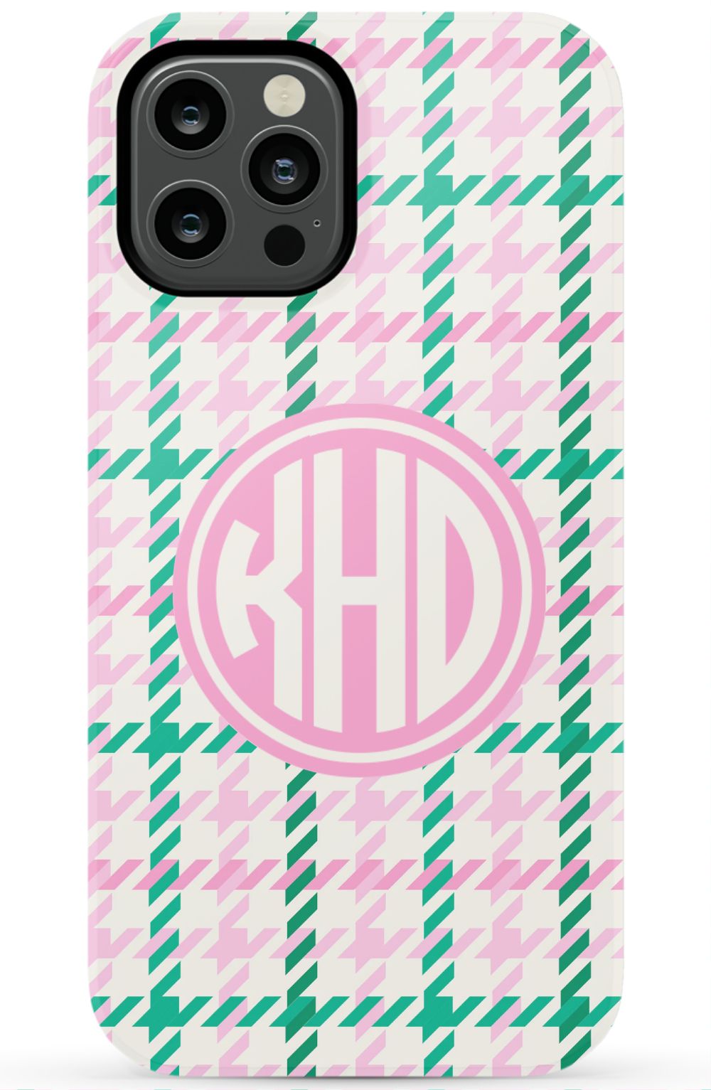 Christmas Houndstooth Monogram