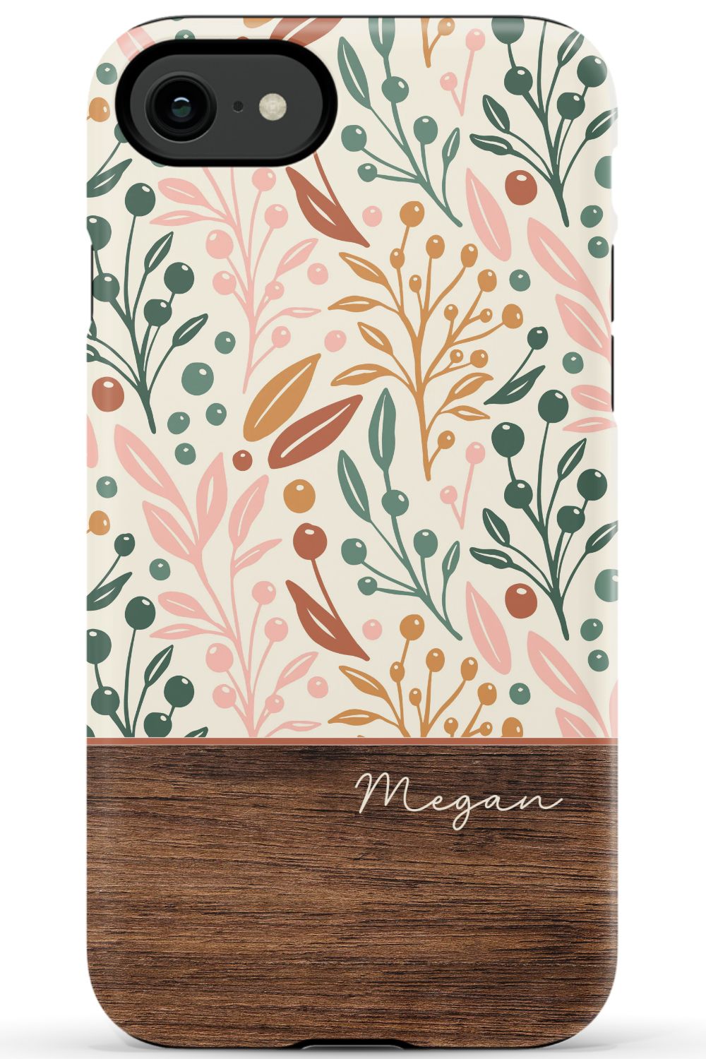 Floral Wood Phone Case