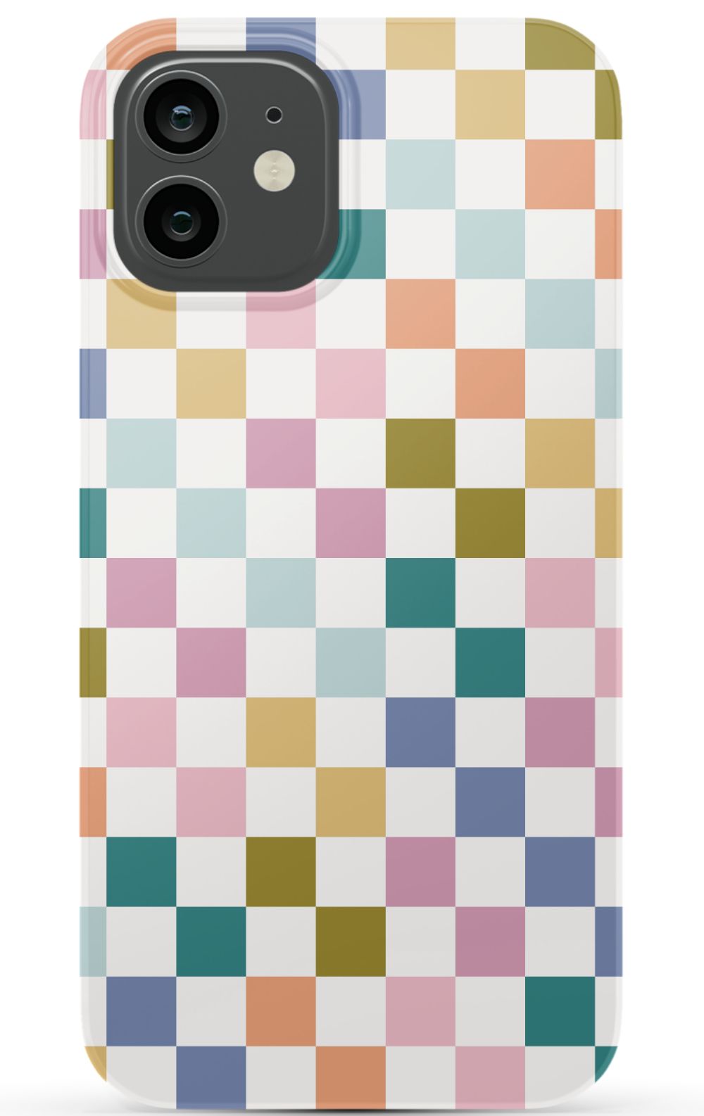 Colored Checkers iPhone Case