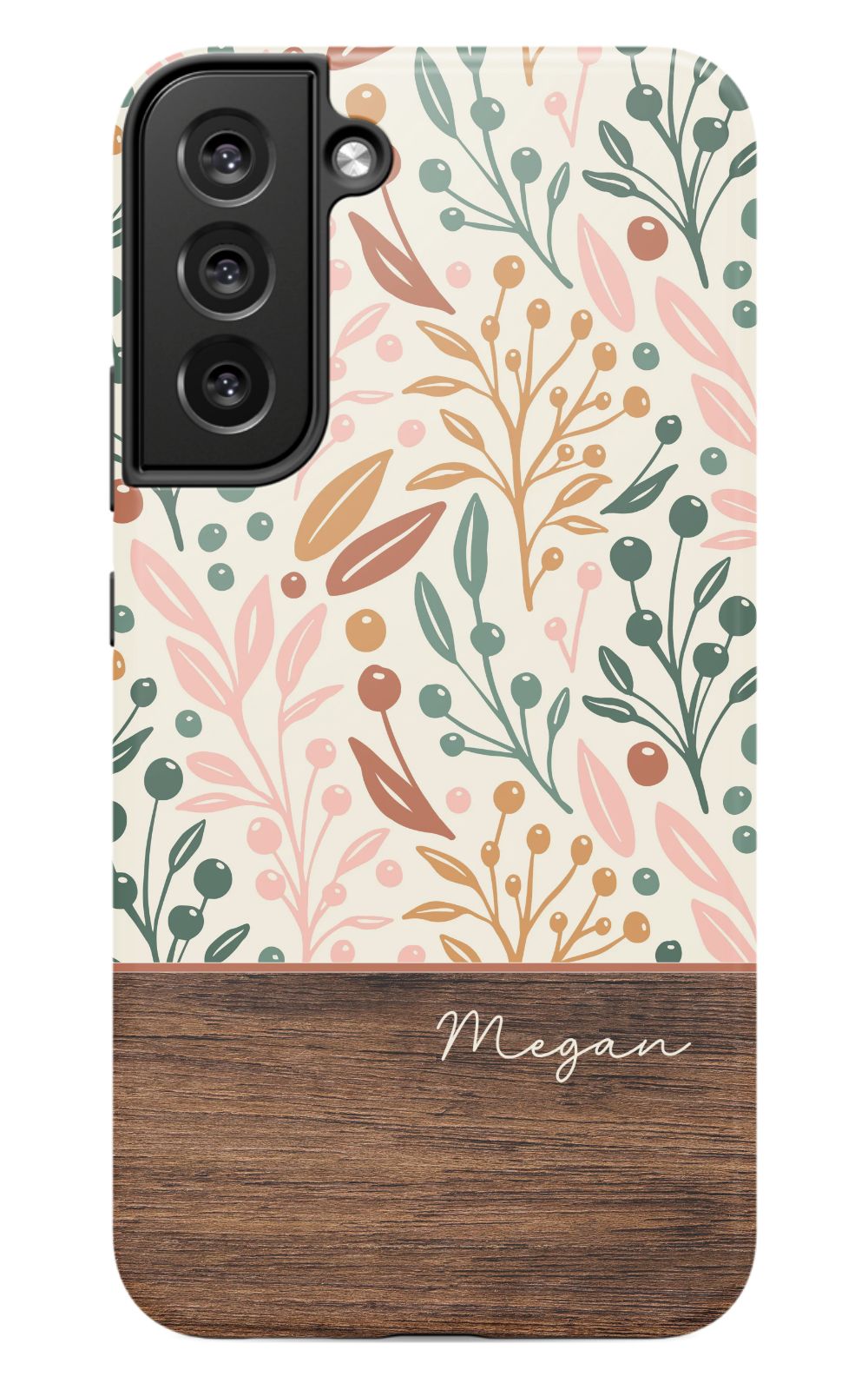Floral Wood Phone Case