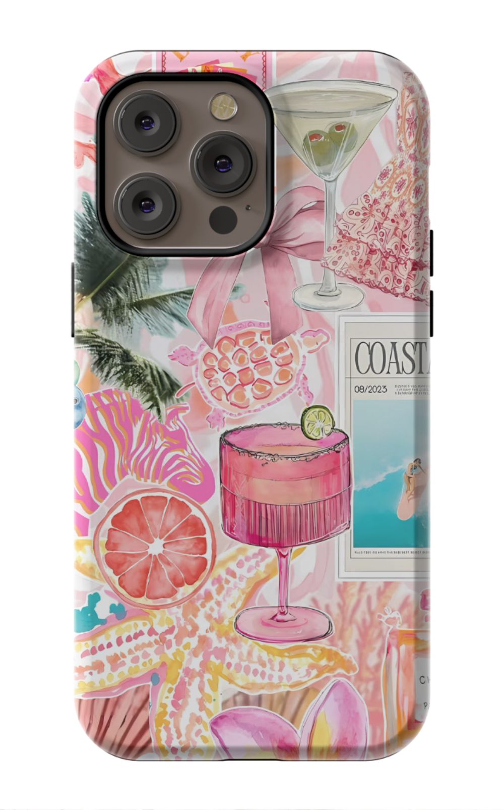 Coastal Preppy Collage Phone Case