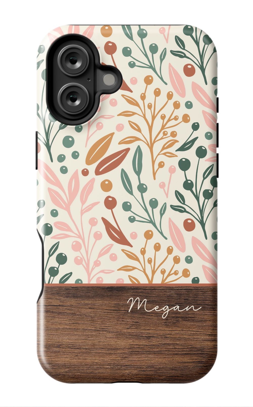 Floral Wood Phone Case