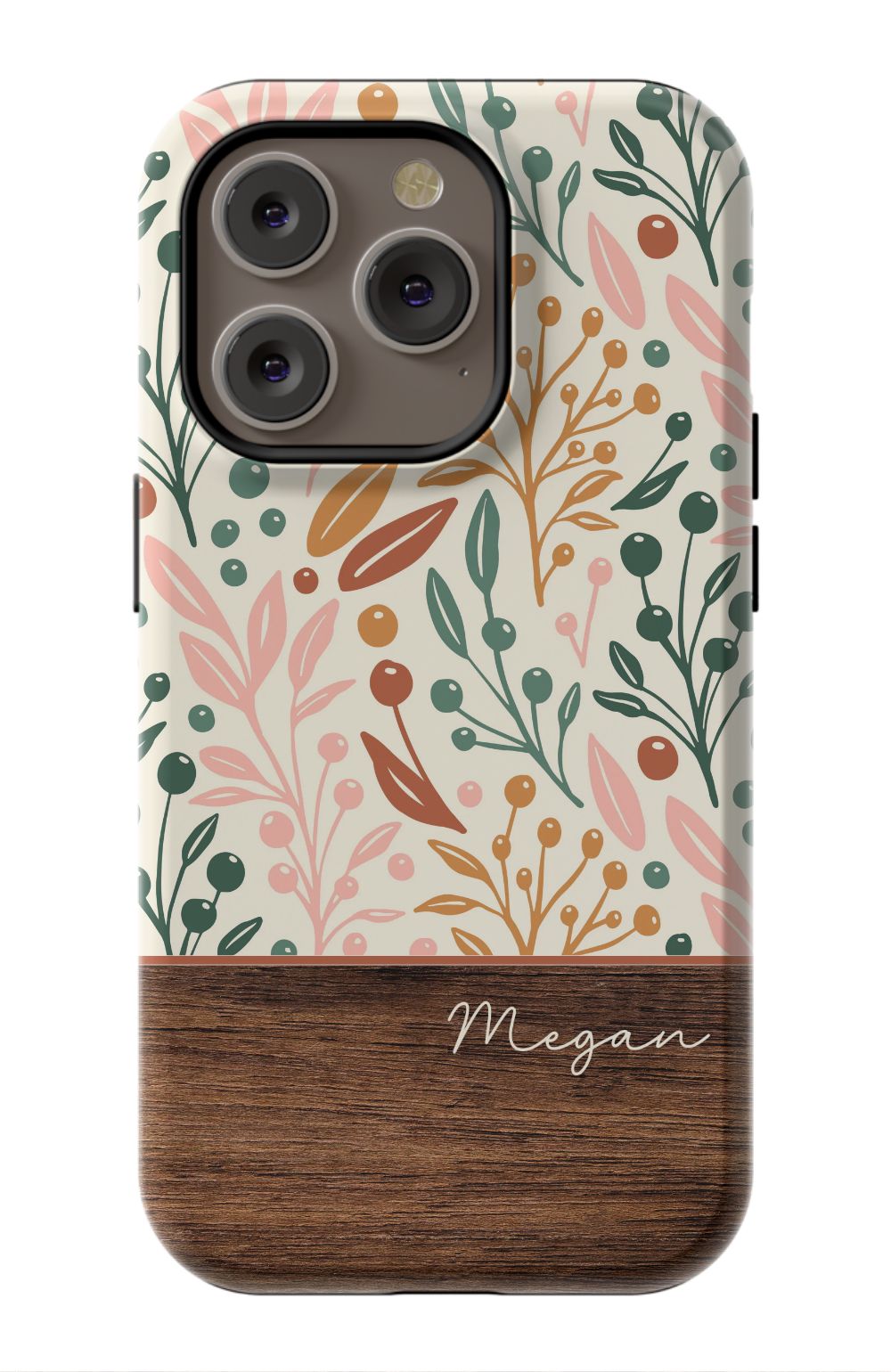 Floral Wood Phone Case