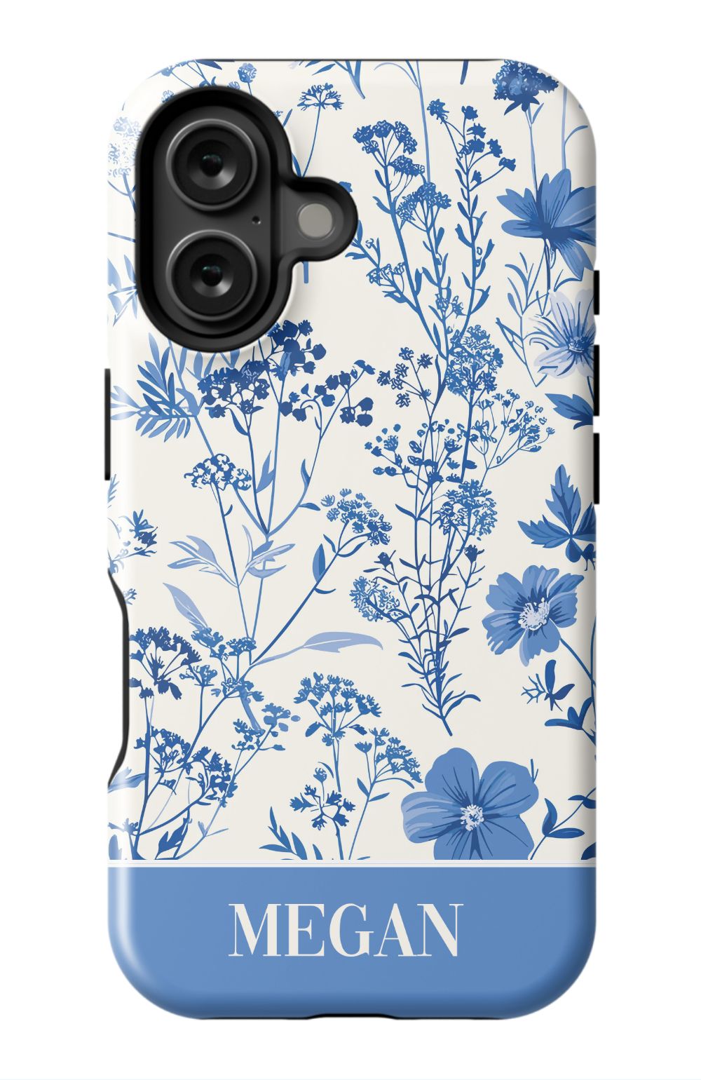 Blue Toile Phone Case