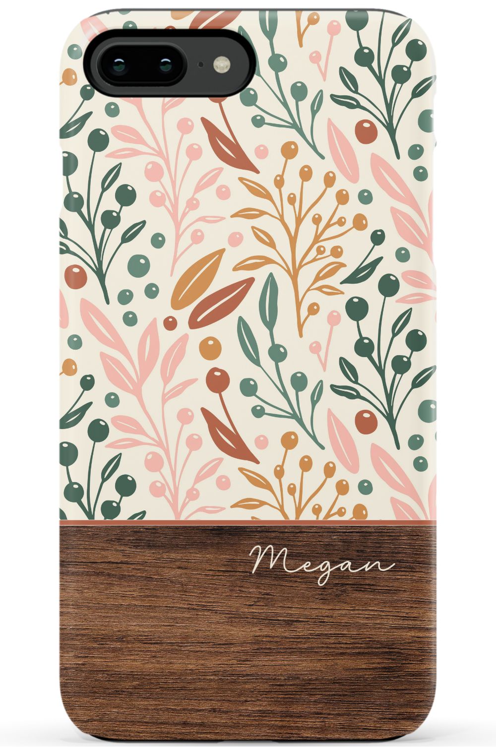 Floral Wood Phone Case