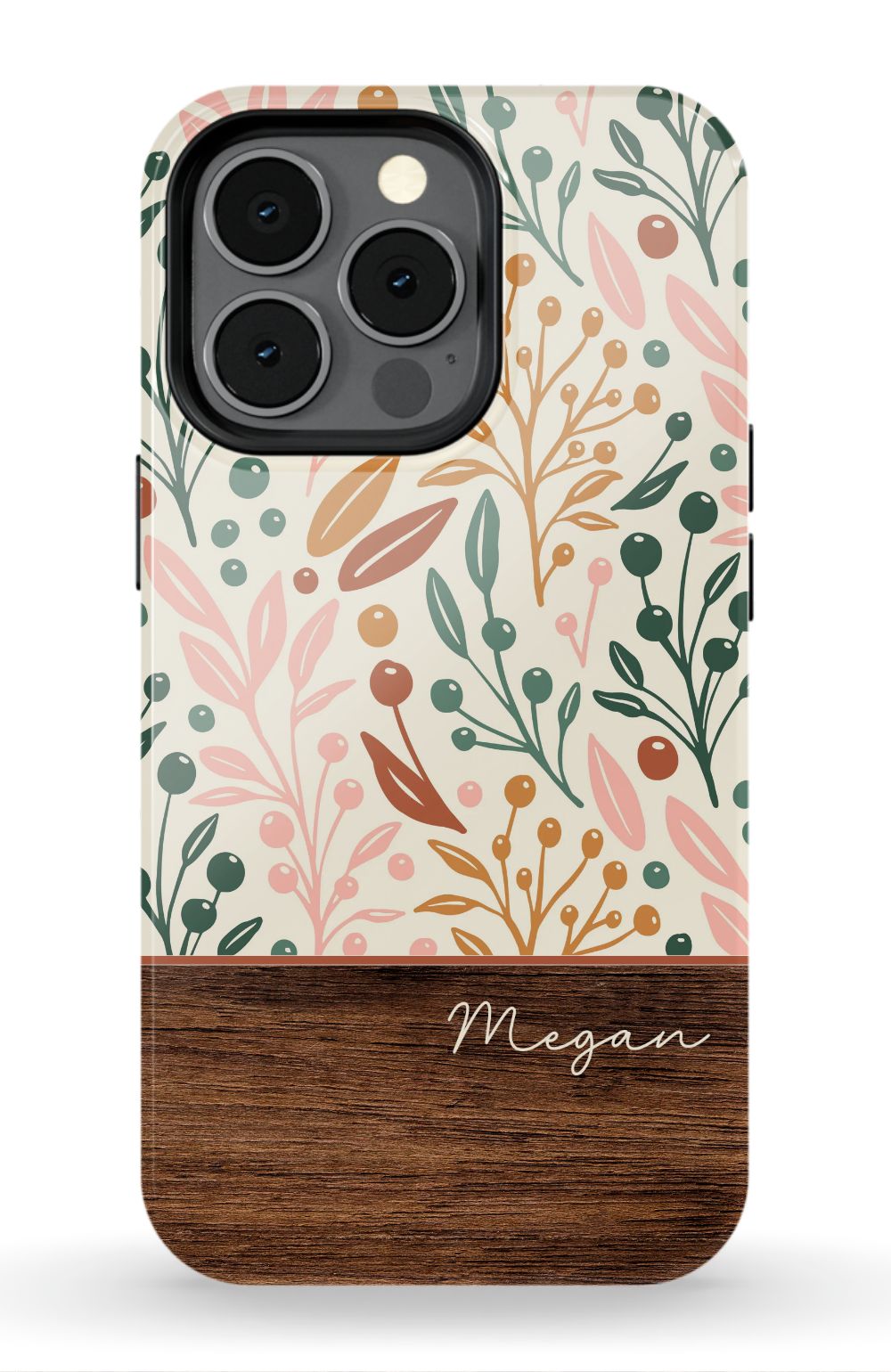 Floral Wood Phone Case