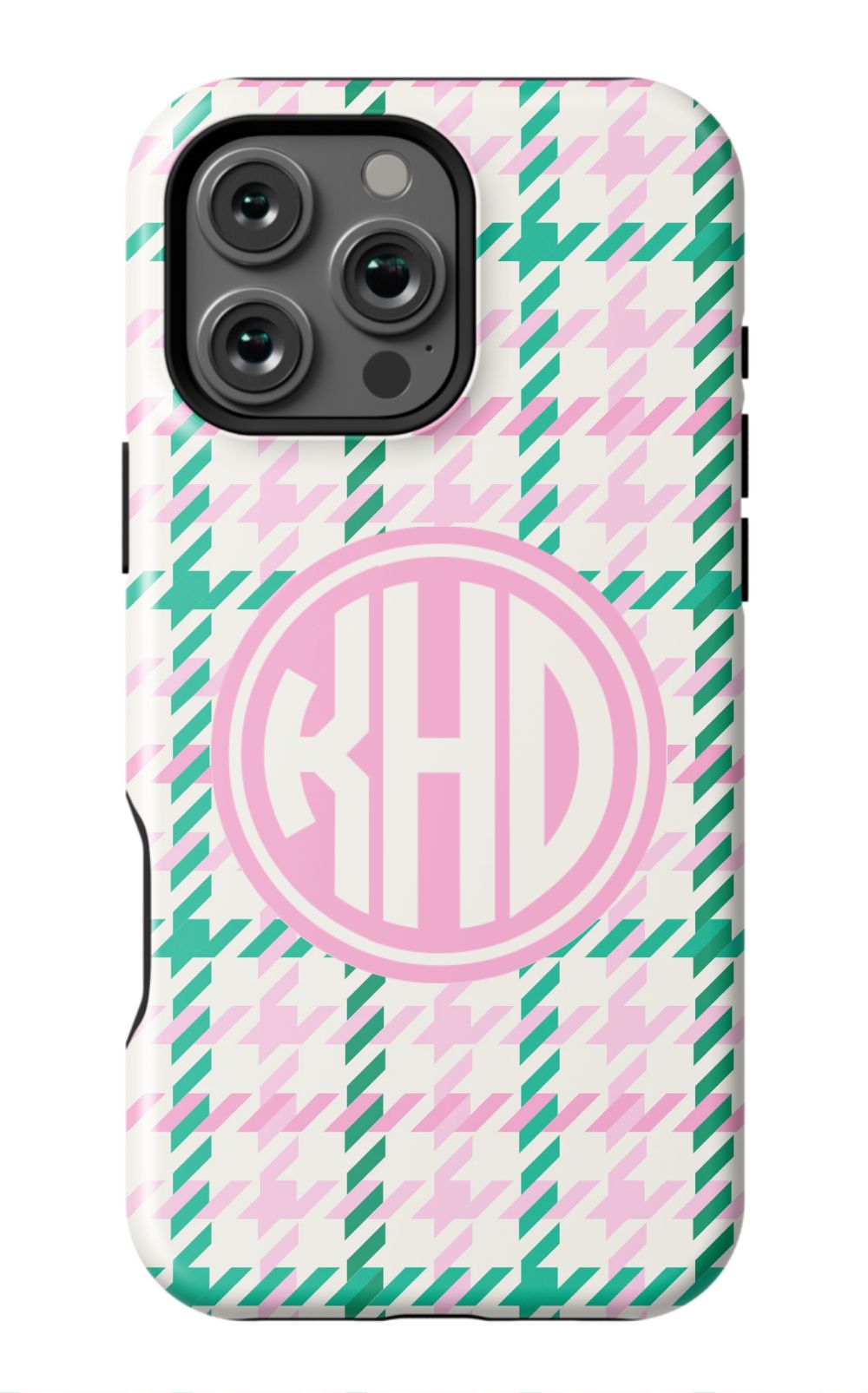 Christmas Houndstooth Monogram