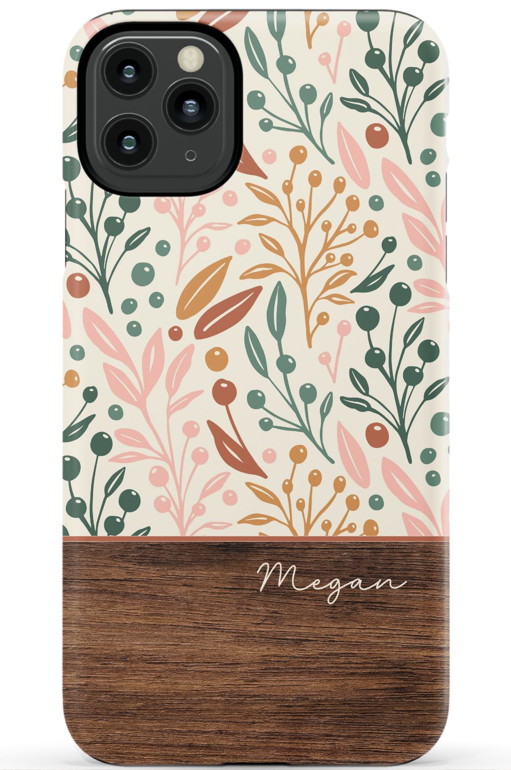 Floral Wood Phone Case