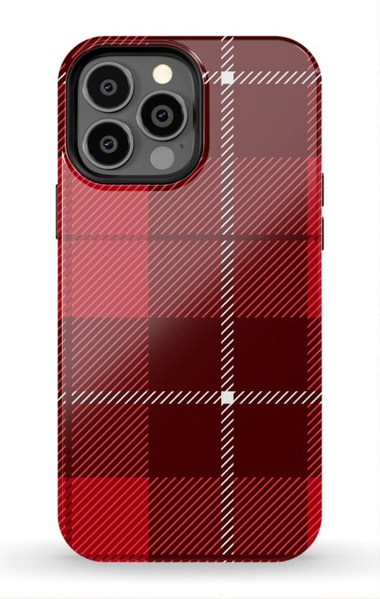 Red Plaid iPhone Case