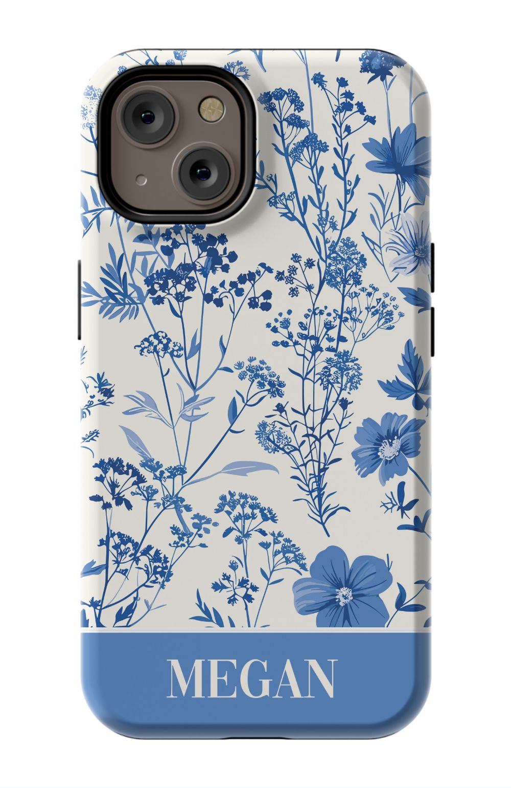 Blue Toile Phone Case