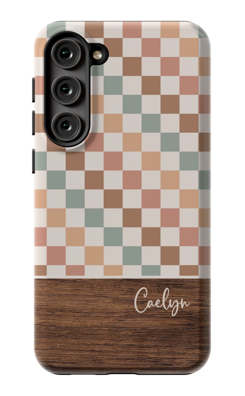 Bogo Checkers Wood Phone Case