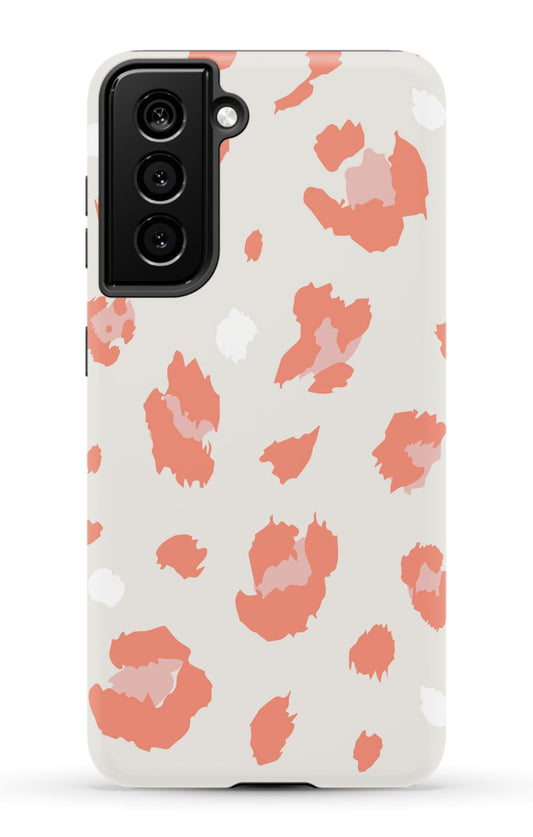 Nude Coral Leopard Samsung Phone Case