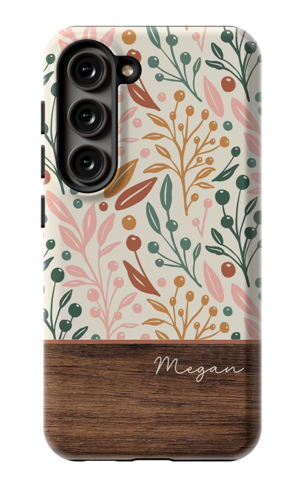 Floral Wood Phone Case