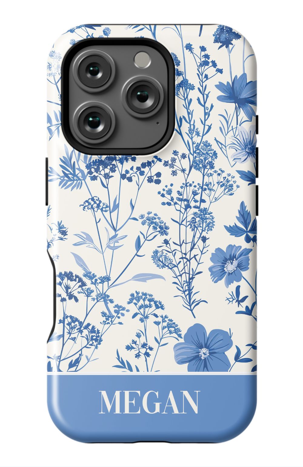 Blue Toile Phone Case