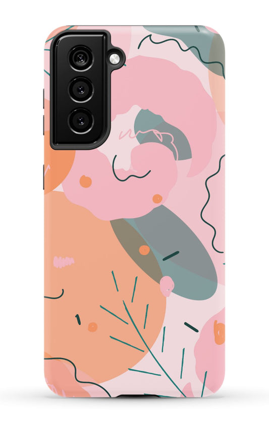 Peach Abstract Samsung Phone Case