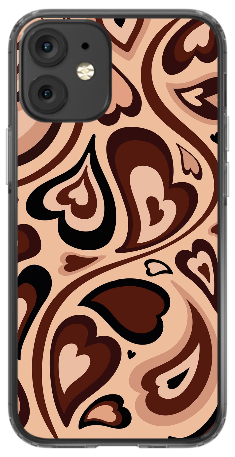 Chocolate Melting Hearts Phone Case