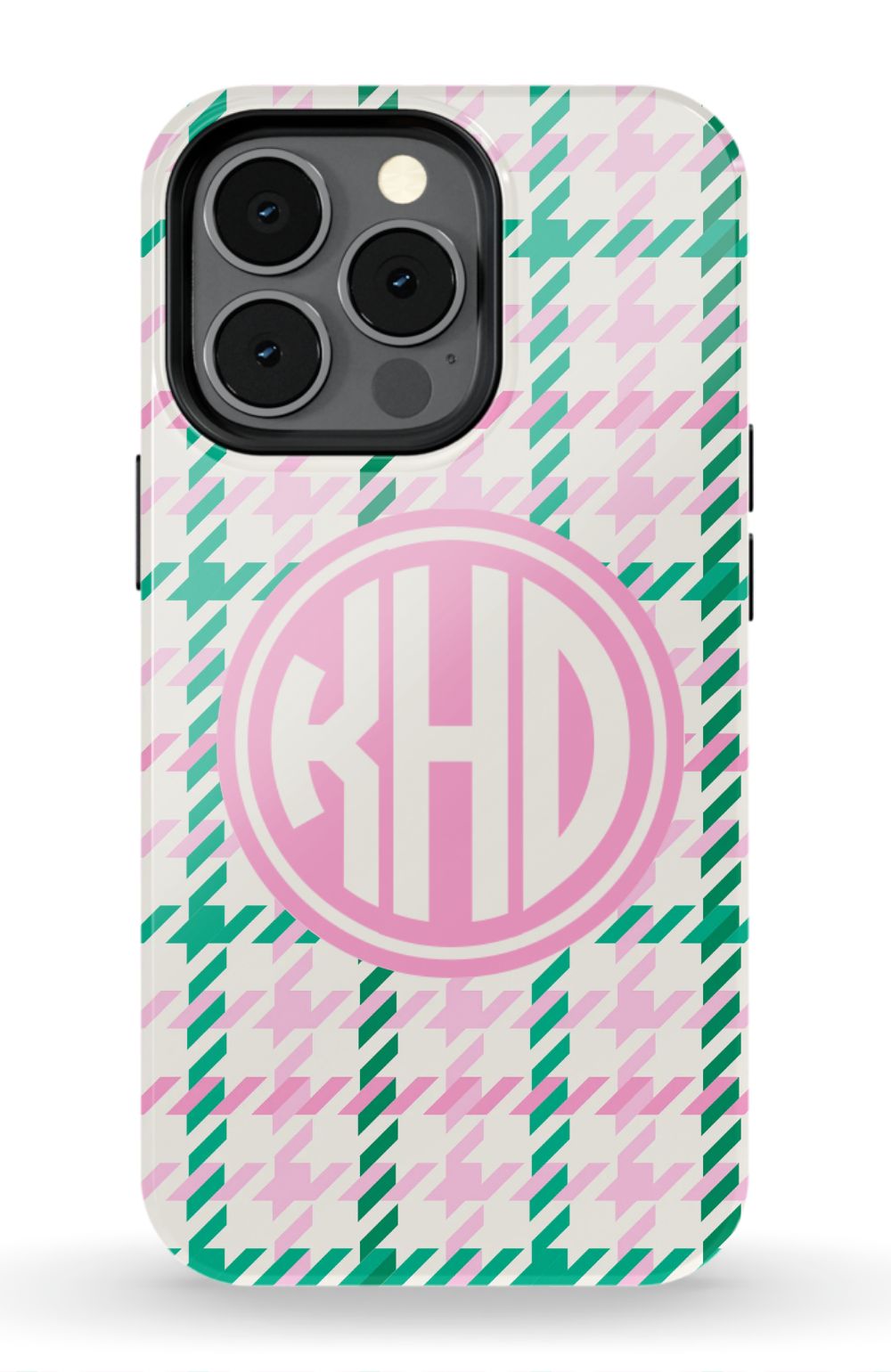 Christmas Houndstooth Monogram