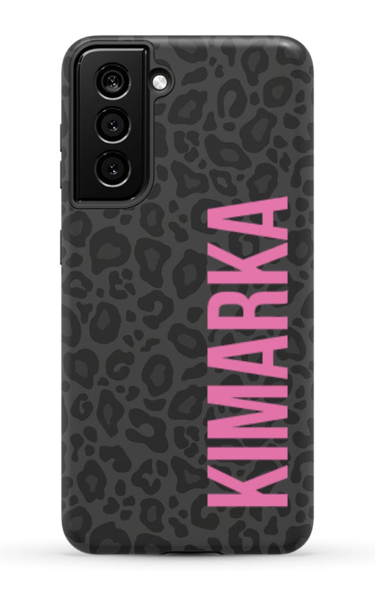Black Leopard Samsung Phone Case - Personalized