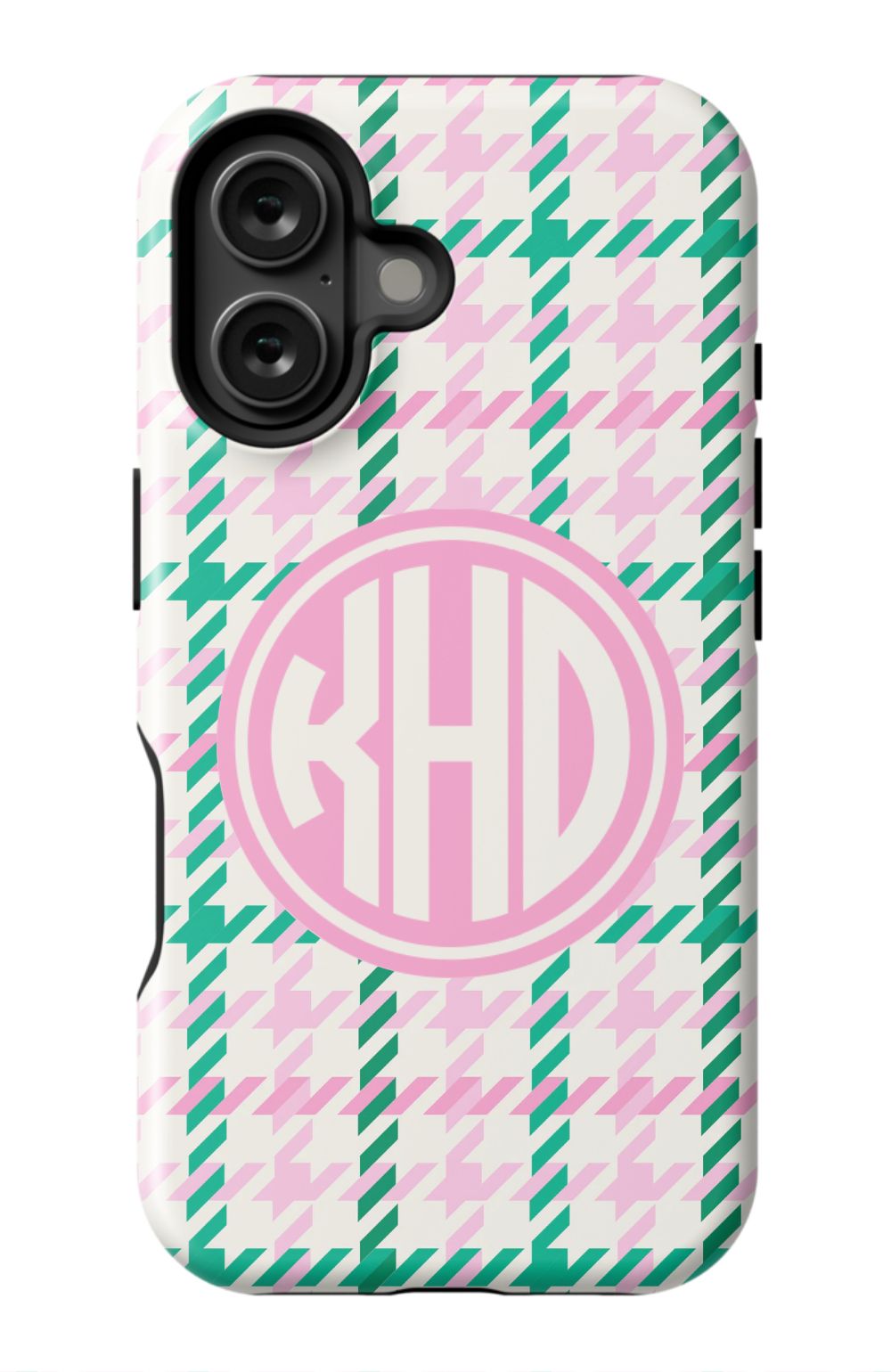 Christmas Houndstooth Monogram