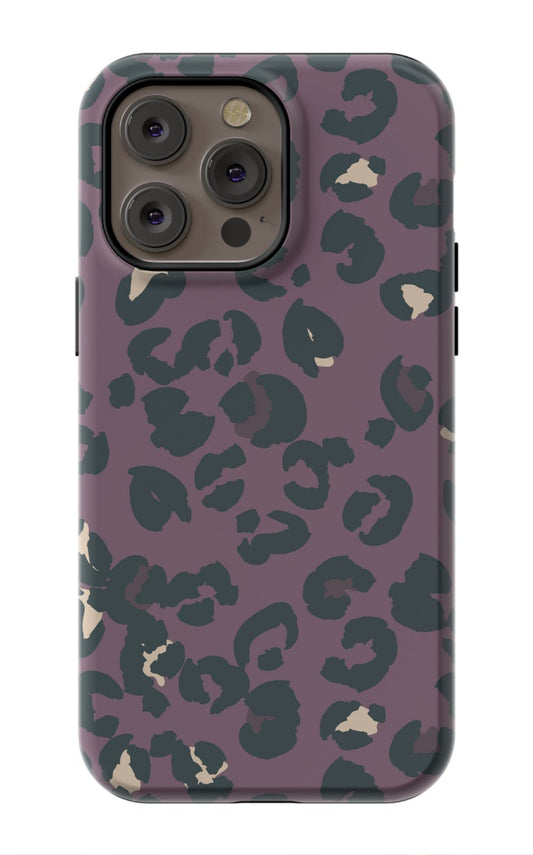 Plum Leopard iPhone Case
