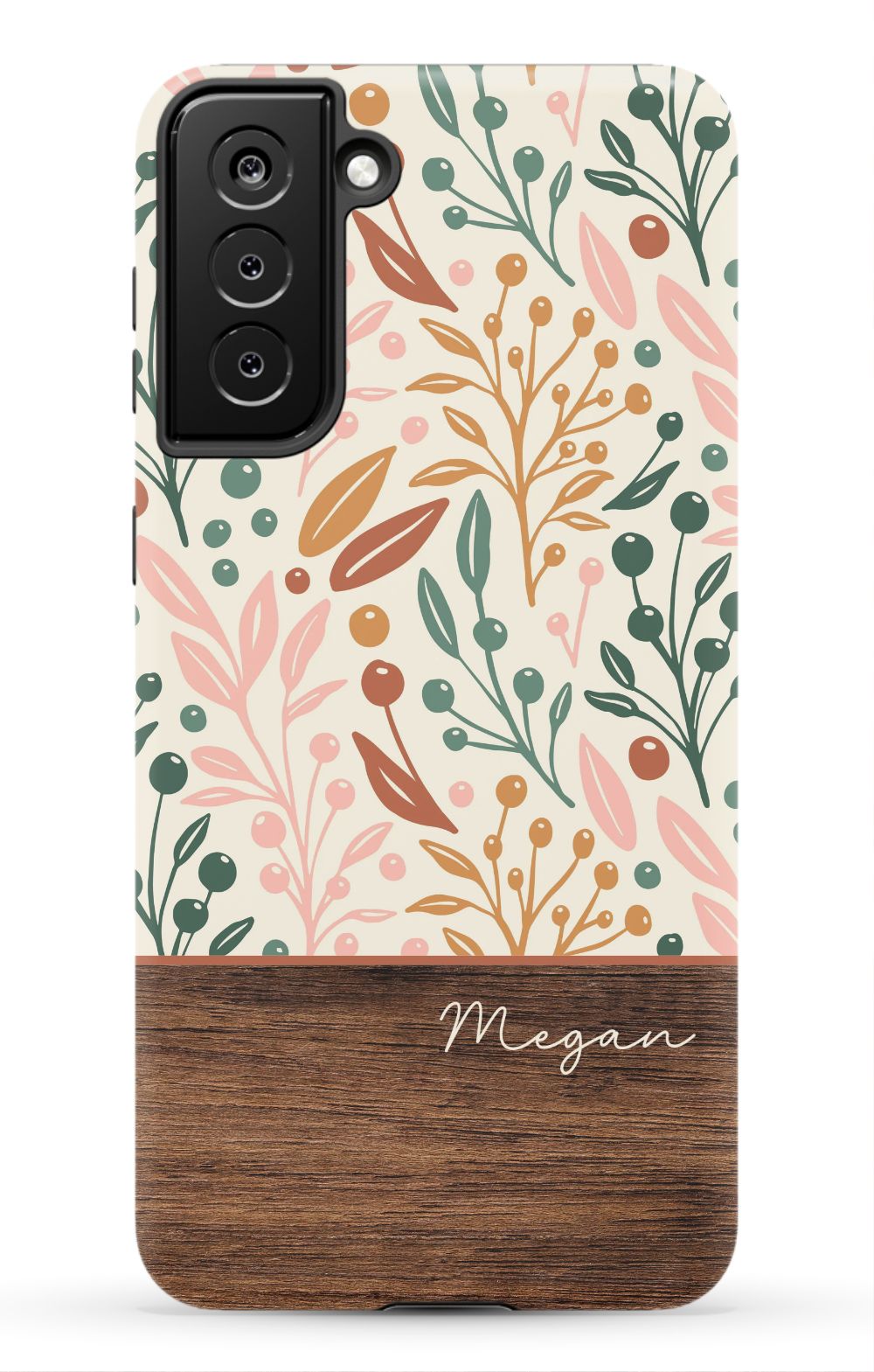 Floral Wood Phone Case
