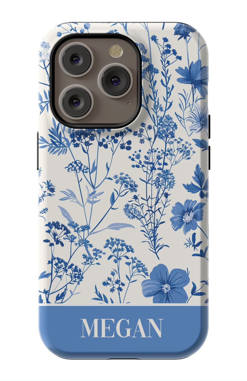 Blue Toile Phone Case