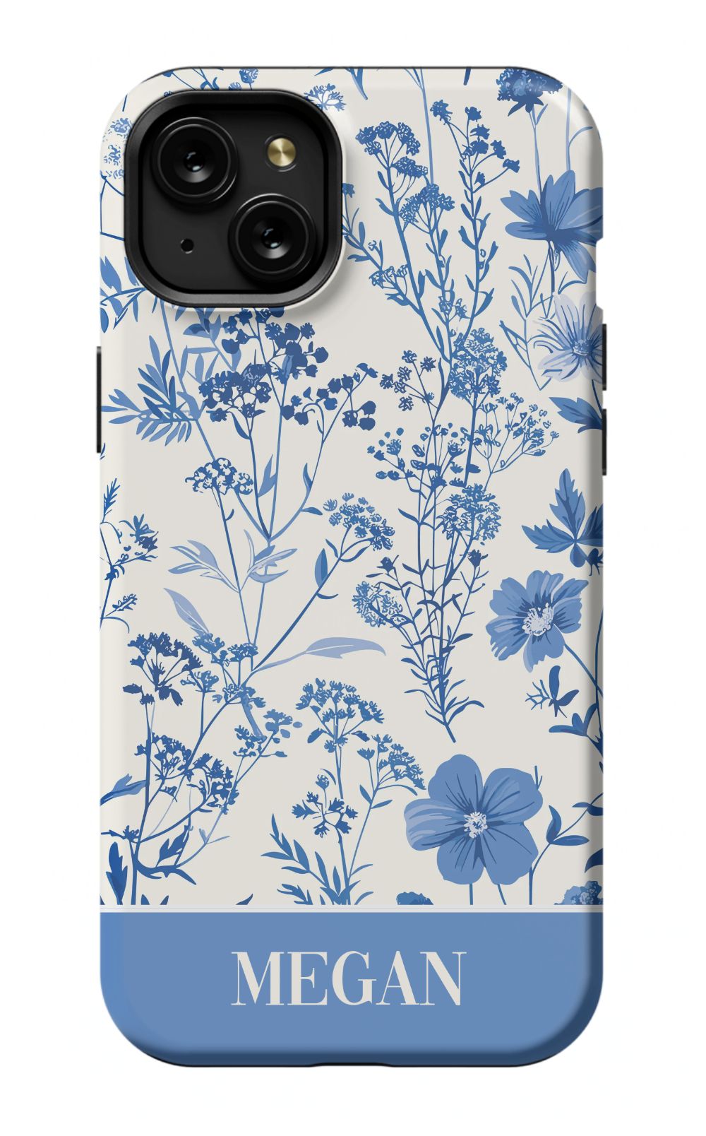 Blue Toile Phone Case