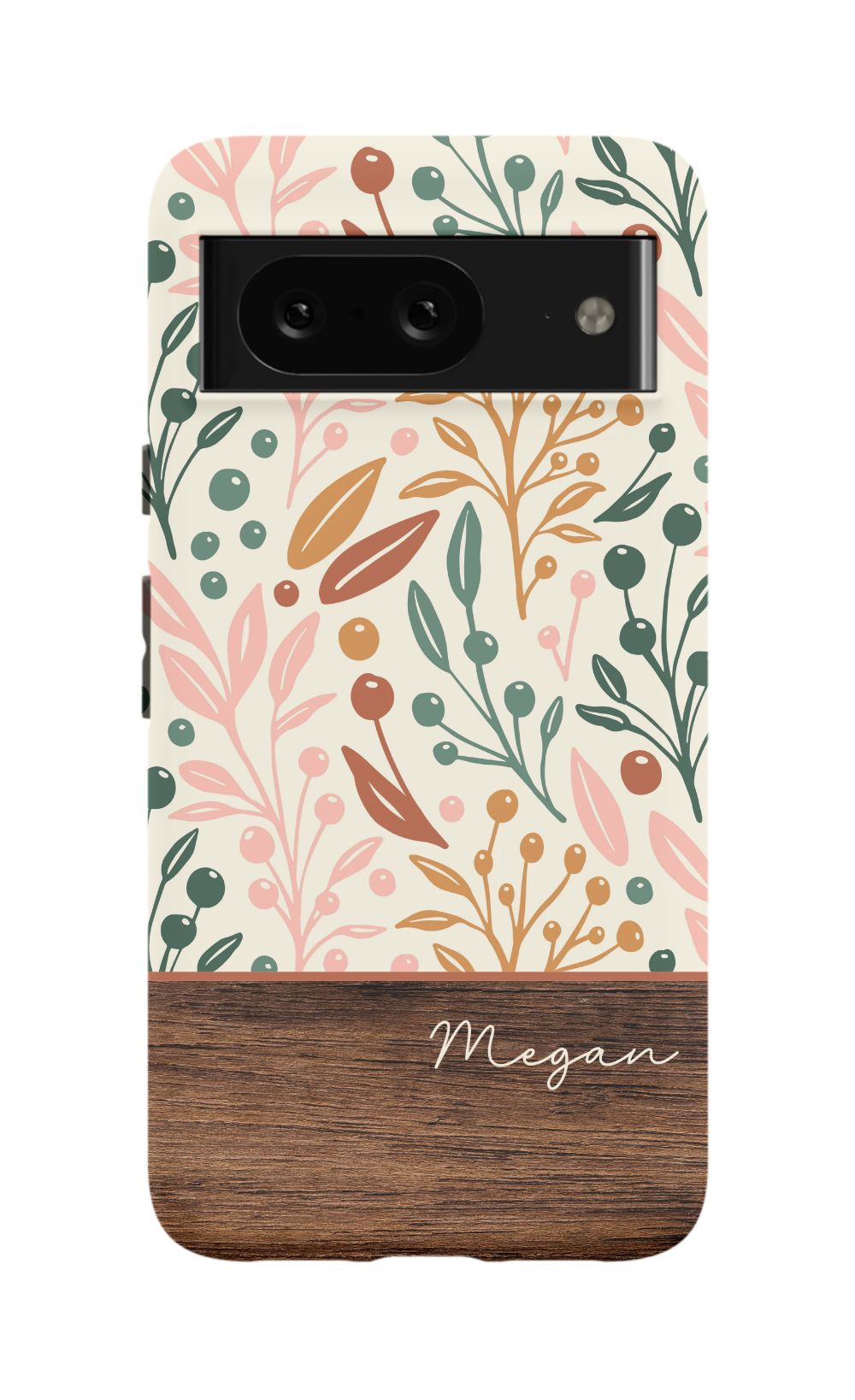 Floral Wood Phone Case