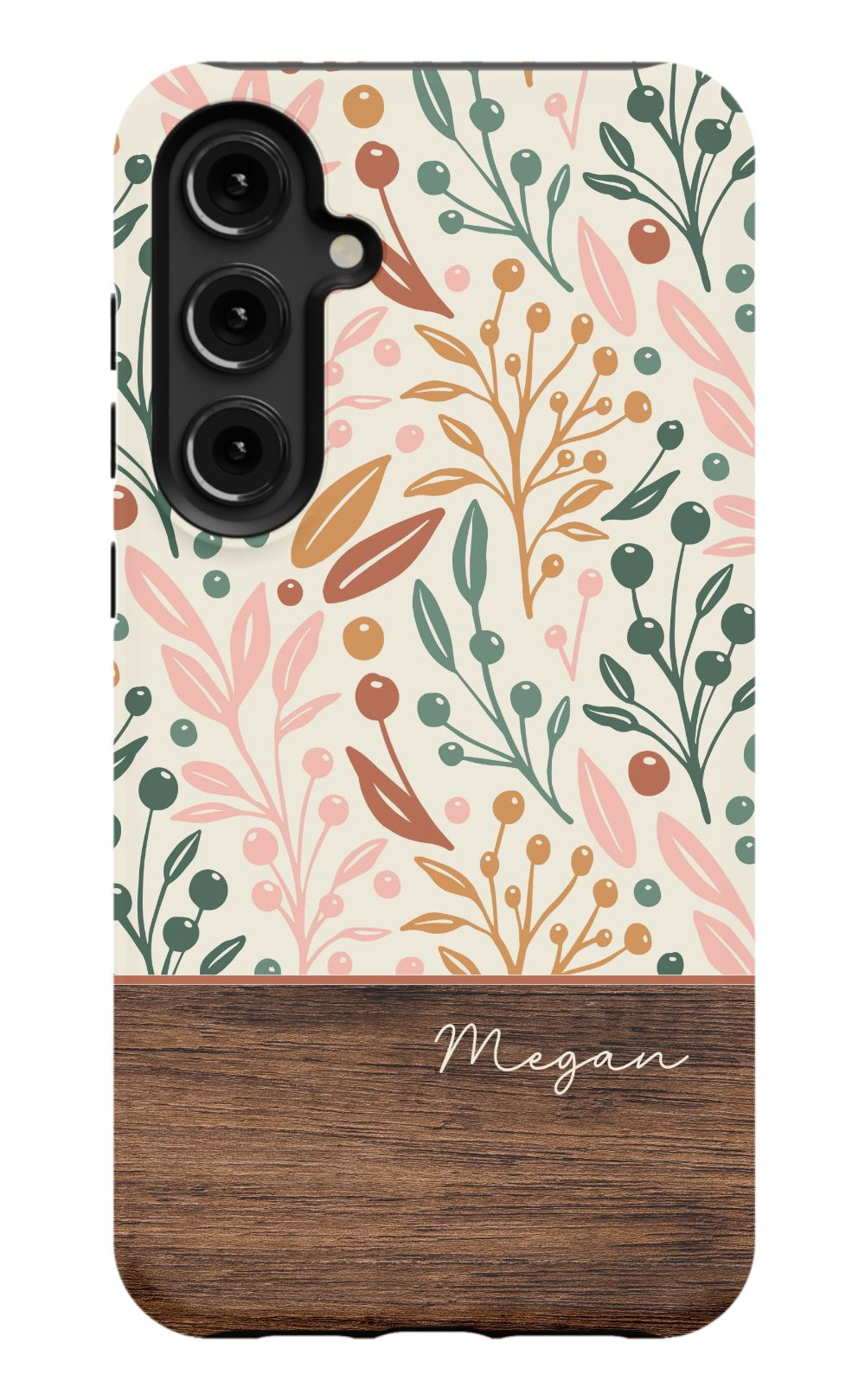 Floral Wood Phone Case