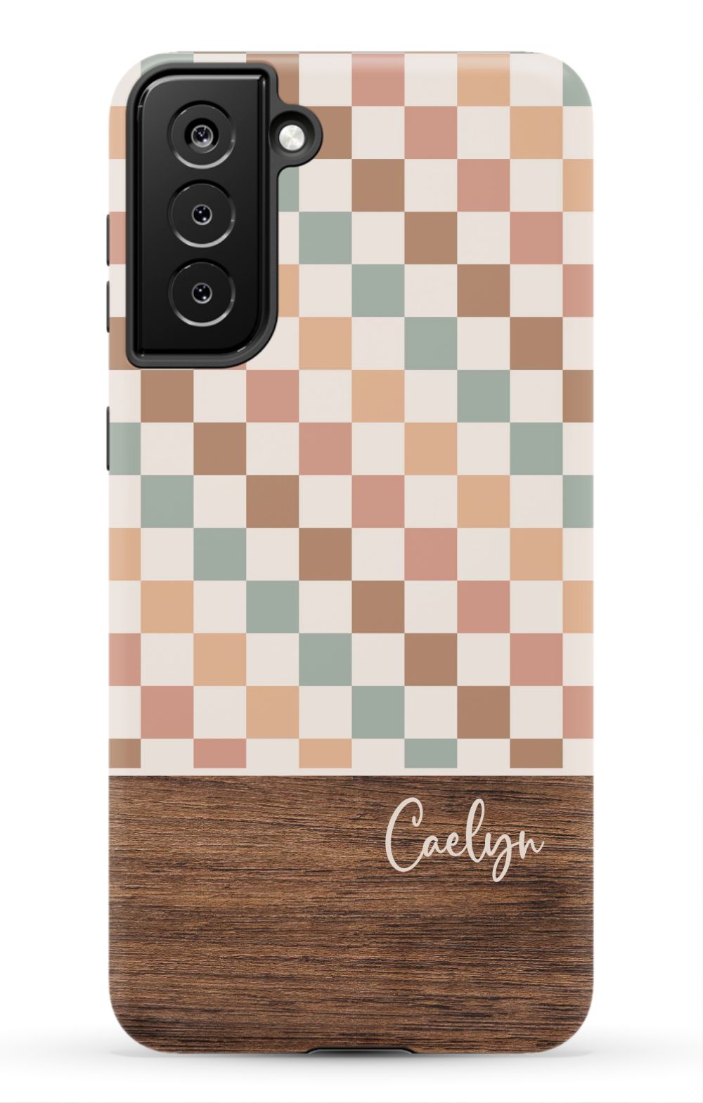 Bogo Checkers Wood Phone Case