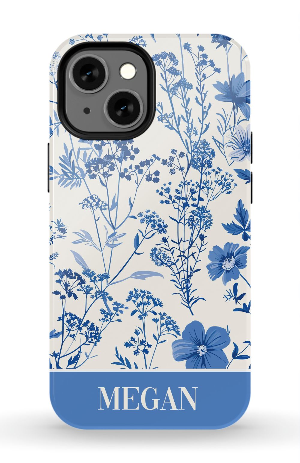 Blue Toile Phone Case