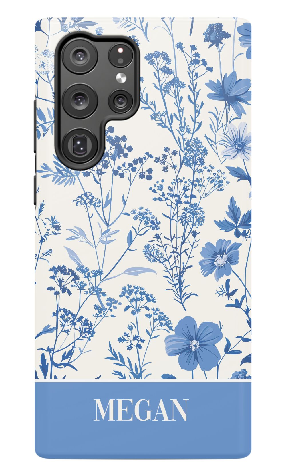 Blue Toile Phone Case