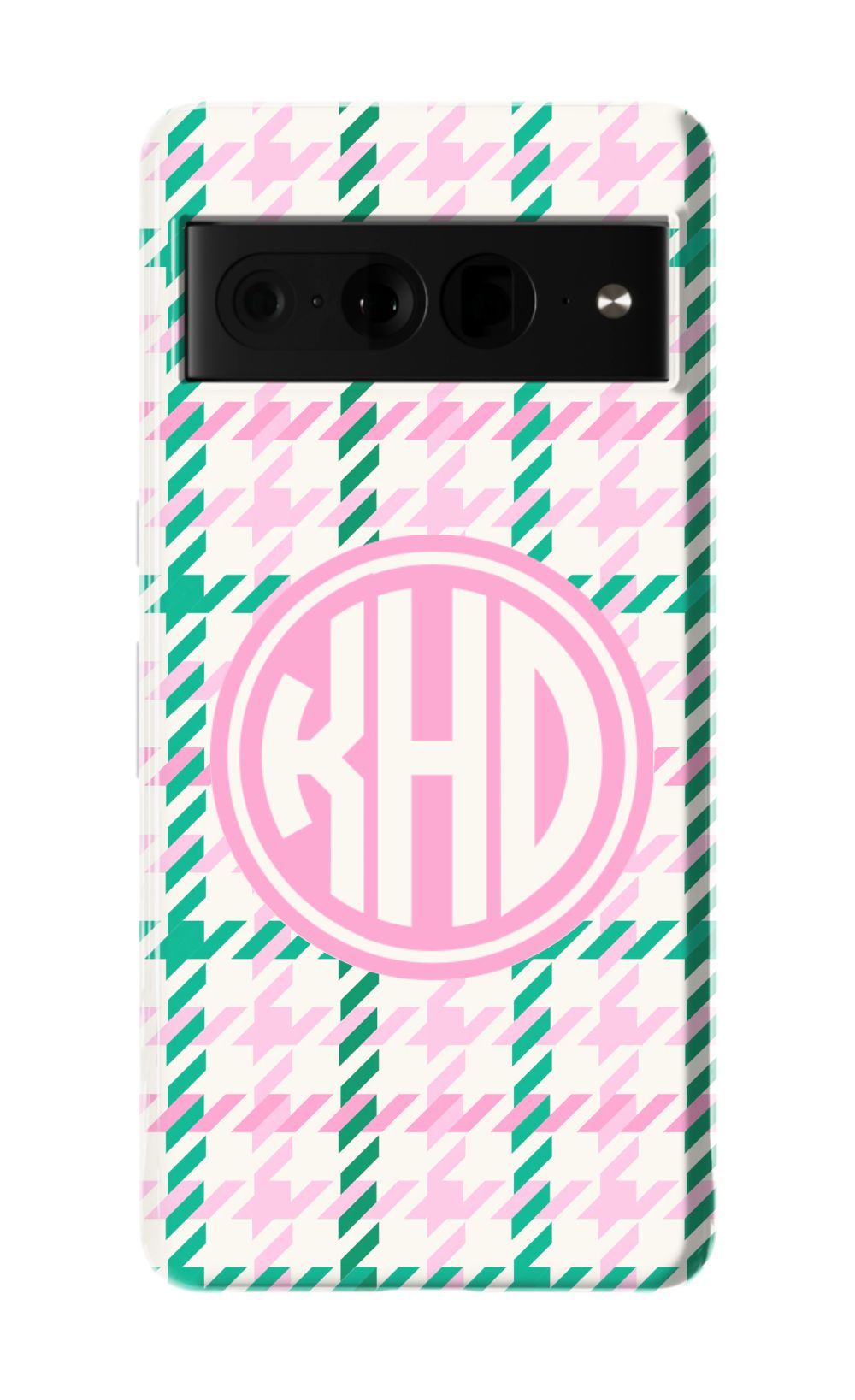 Christmas Houndstooth Monogram