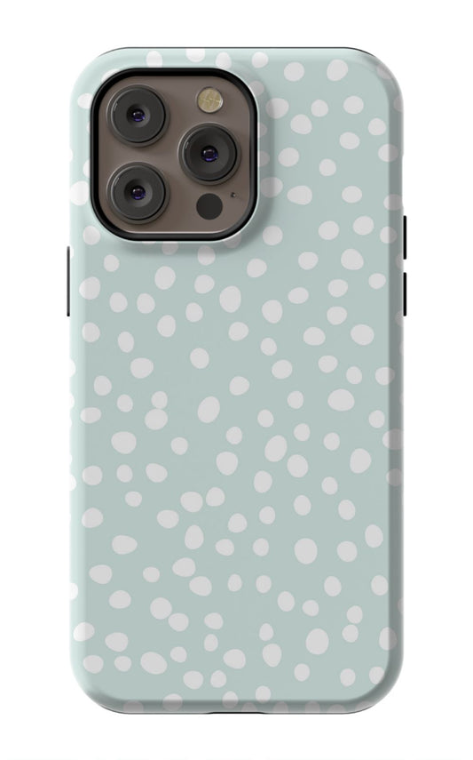 Mint Dots iPhone Case