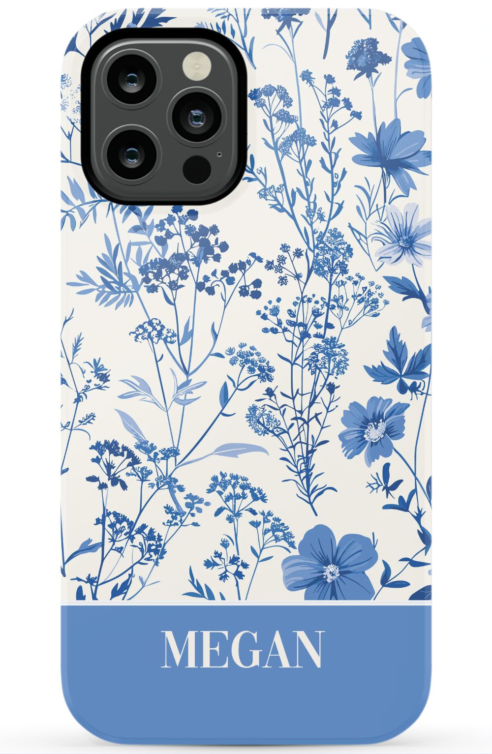 Blue Toile Phone Case