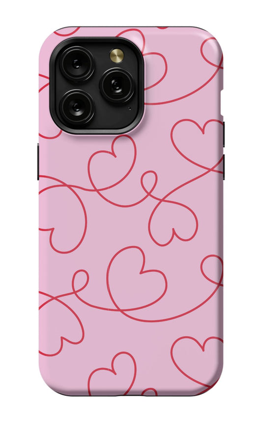 LOOPY HEARTS Phone Case Admin
