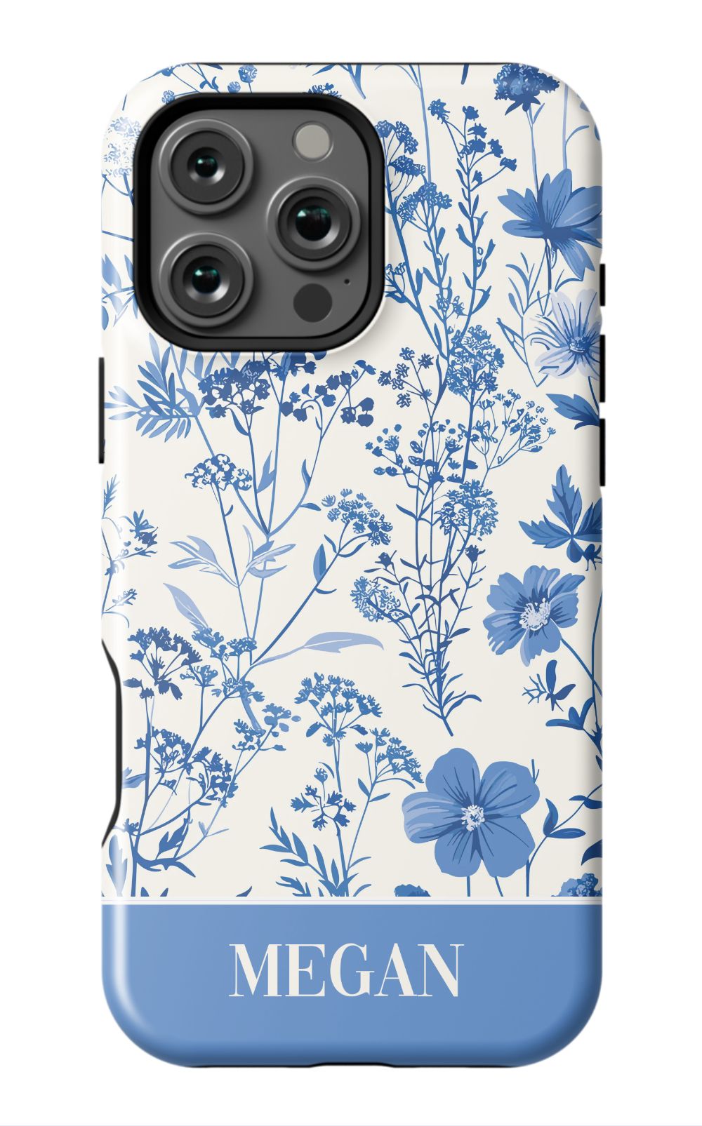 Blue Toile Phone Case