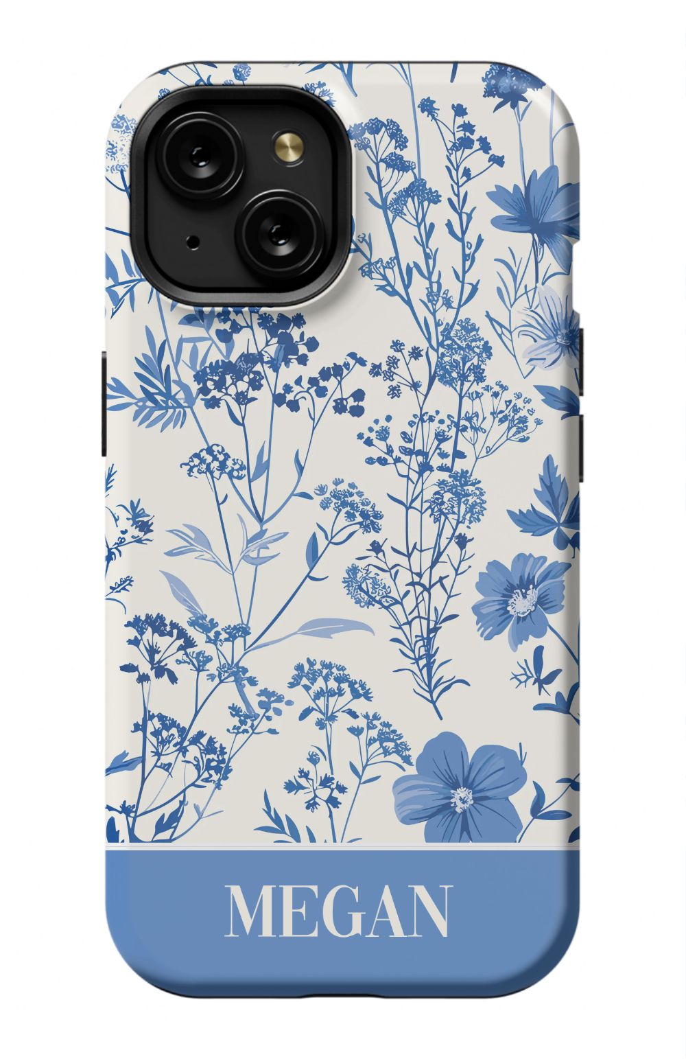Blue Toile Phone Case