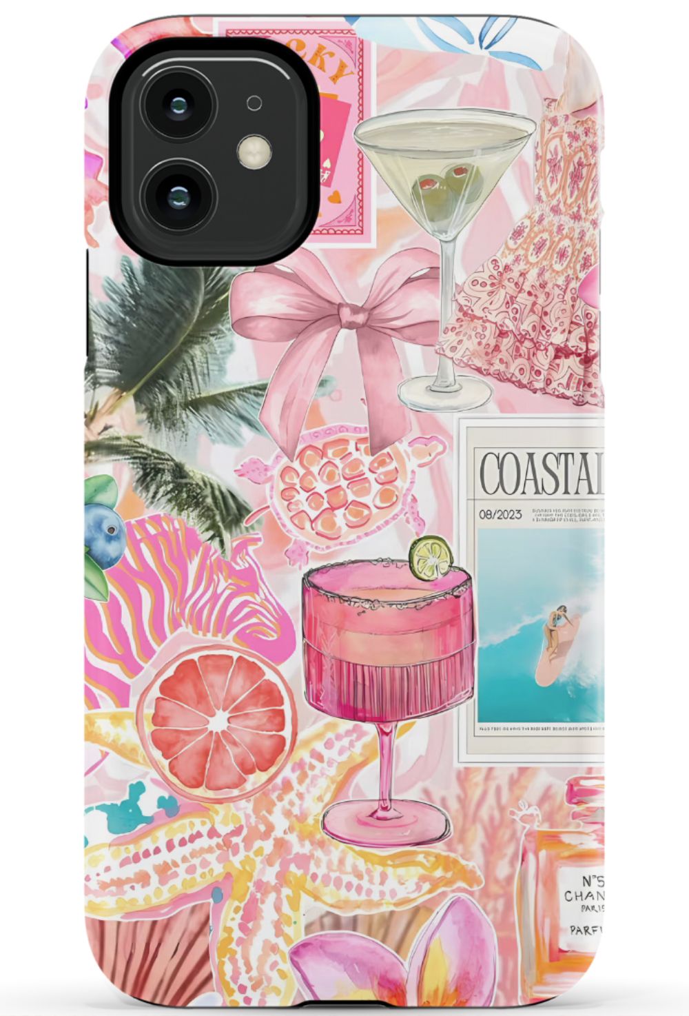 Coastal Preppy Collage Phone Case