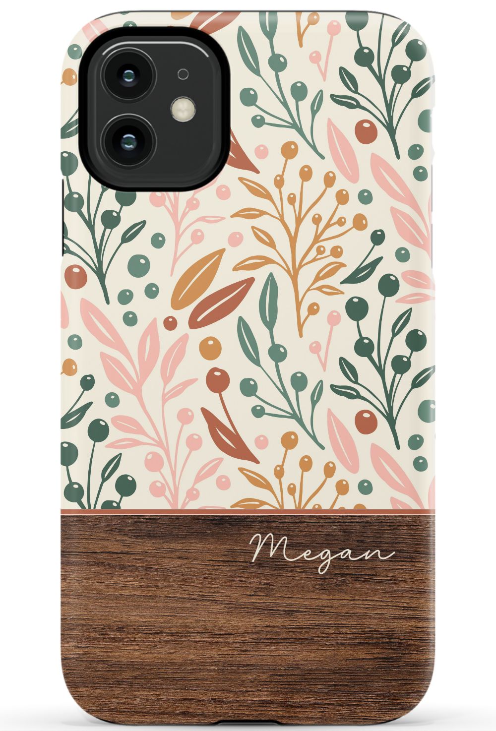 Floral Wood Phone Case