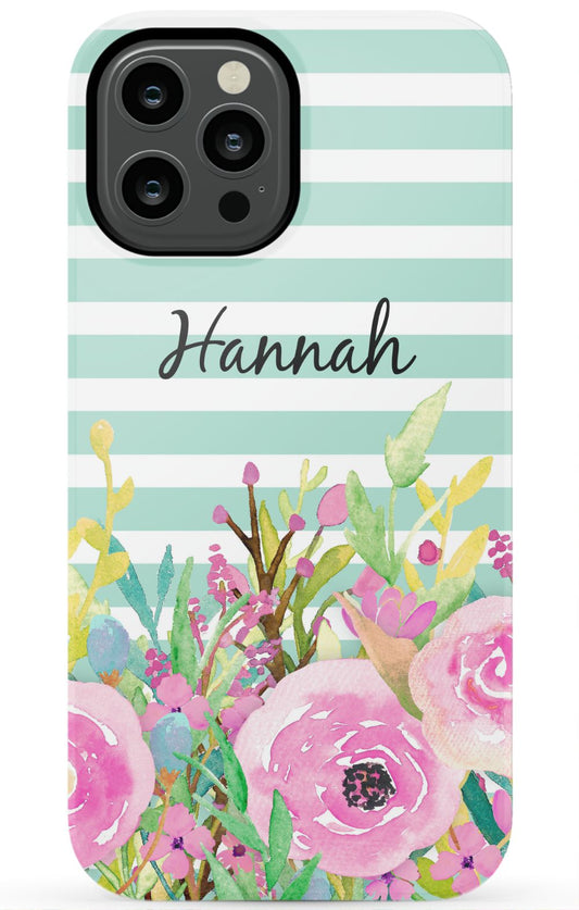 Floral Name Phone Case