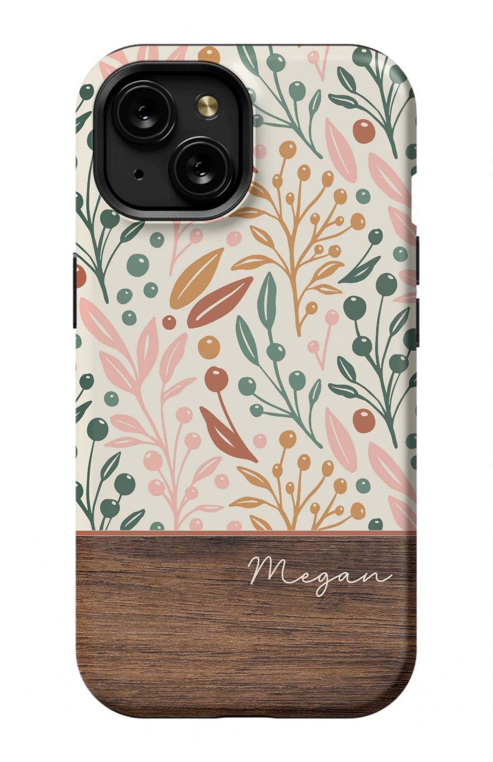 Floral Wood Phone Case