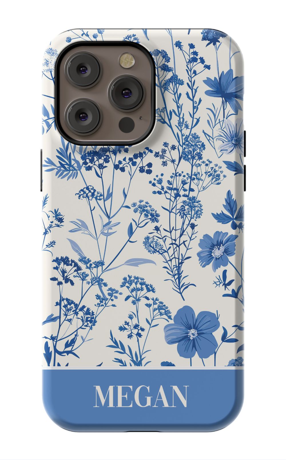 Blue Toile Phone Case