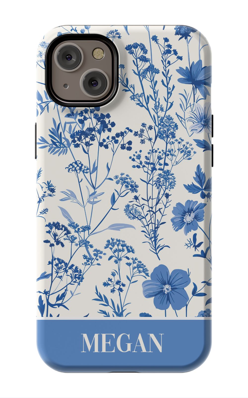 Blue Toile Phone Case