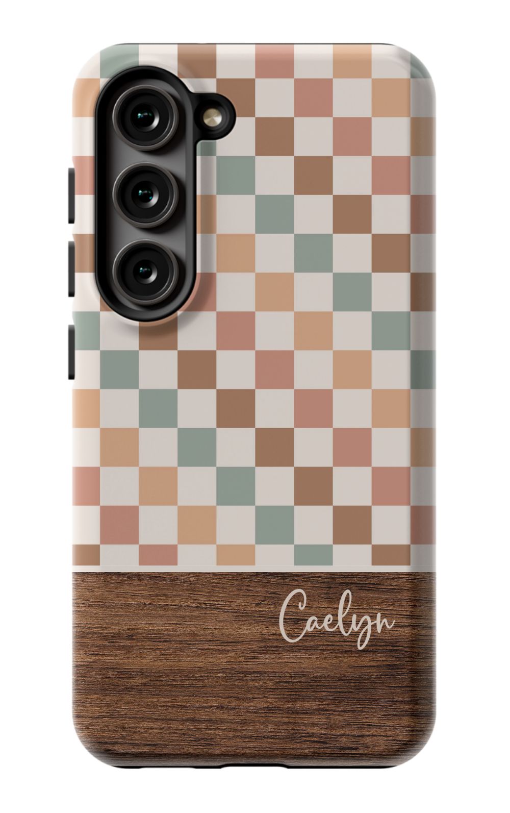 Bogo Checkers Wood Phone Case
