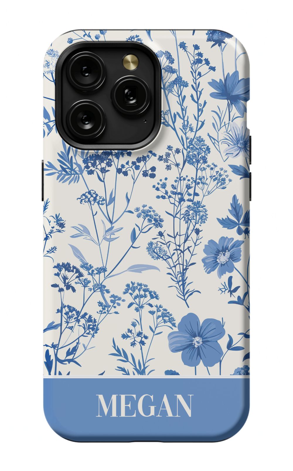 Blue Toile Phone Case