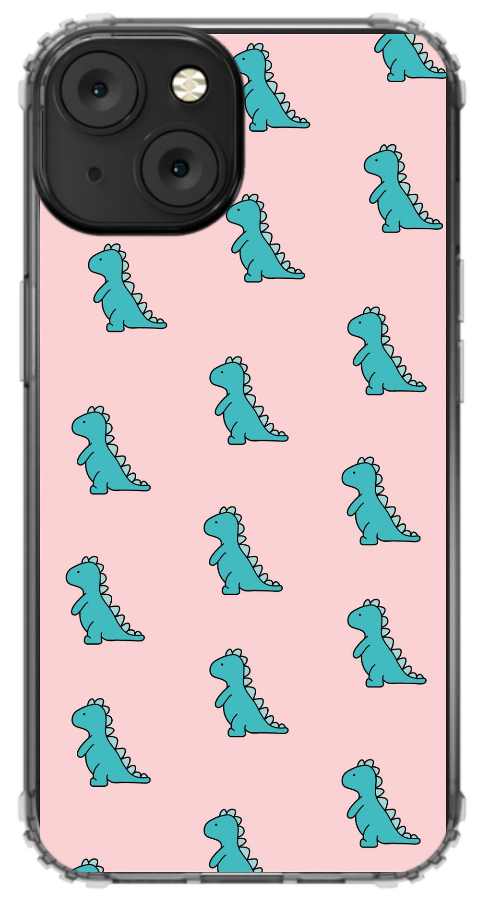 Pink Dino Phone Case